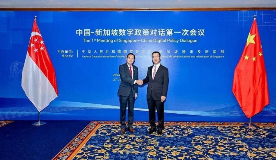 Trung Quốc và Singapore lần đầu tiên tổ chức Đối thoại chính sách kỹ thuật số tại thủ đô Bắc Kinh. (Nguồn: GNews)