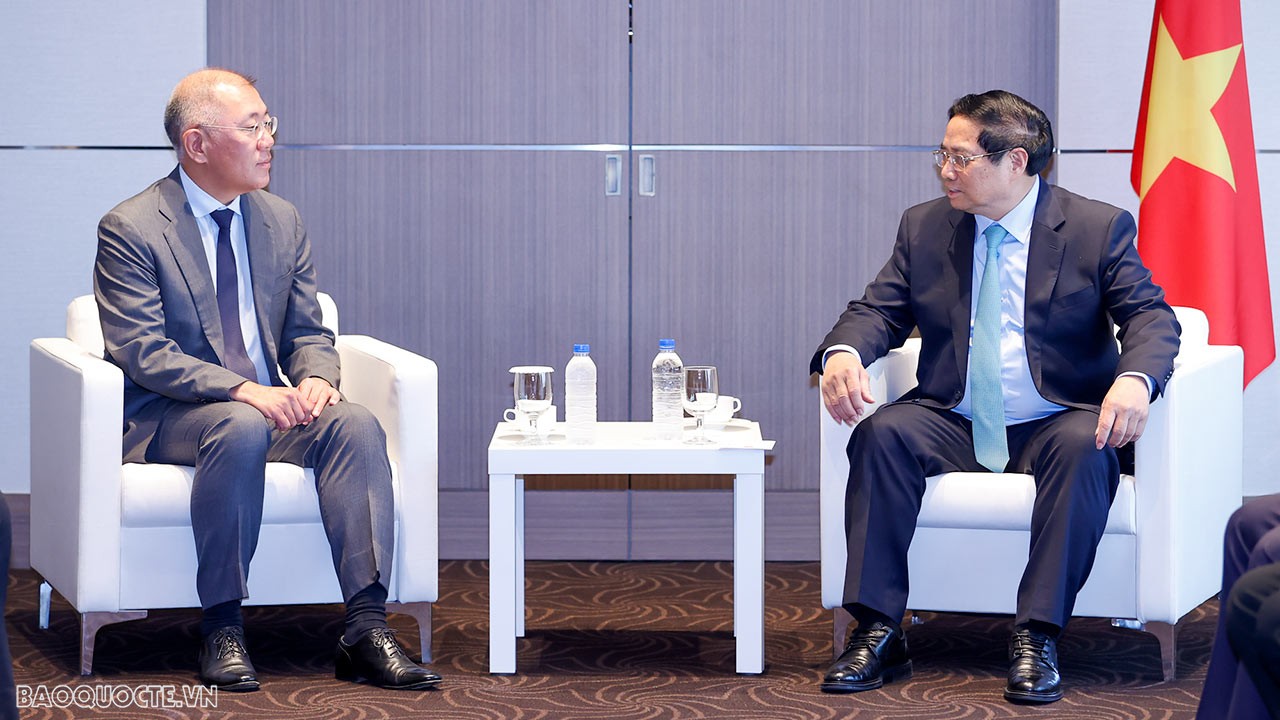 Thủ tướng Phạm Minh Chính đã tiếp ông Euisun Chung, Chủ tịch điều hành Tập đoàn Hyundai Motor Group