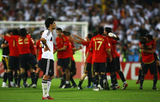 Thất bại đáng tiếc nhất của Đức trước Tây Ban Nha là trận chung kết EURO 2008. (Nguồn GettyImages)