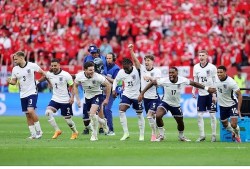 Tứ kết EURO 2024: Anh thắng kịch tính Thụy Sỹ sau loạt luân lưu may rủi