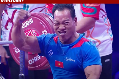 Three Vietnamese powerlifters earn Paralympic sports