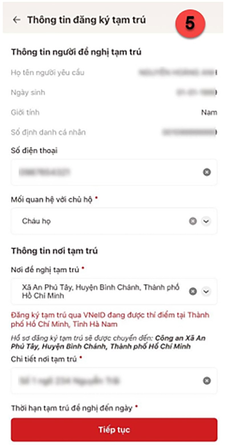 Hướng dẫn chi tiết cách đăng ký tạm trú trên VNeID