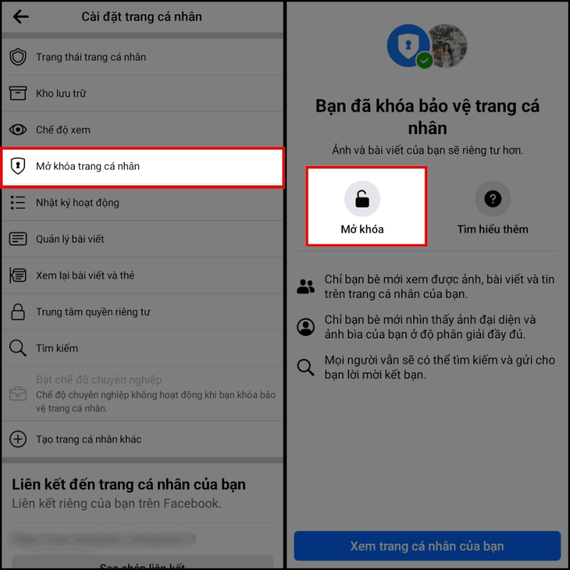 Hướng dẫn cách bật khóa bảo vệ trang cá nhân Facebook tăng độ bảo mật cao