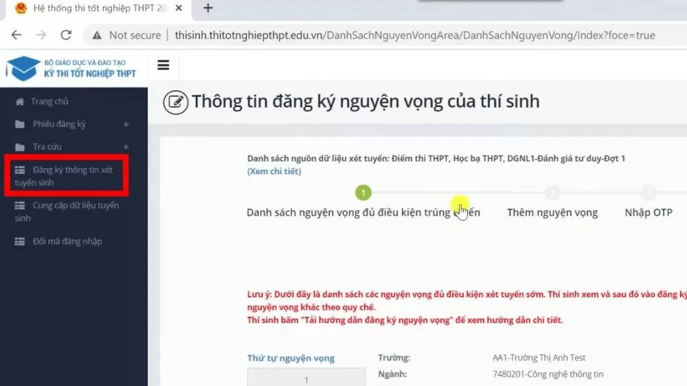 Cách đăng ký nguyện vọng đại học online siêu đơn giản