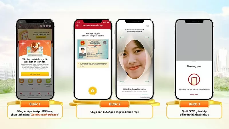 Hướng dẫn cách cập nhật sinh trắc học ngân hàng HDBank