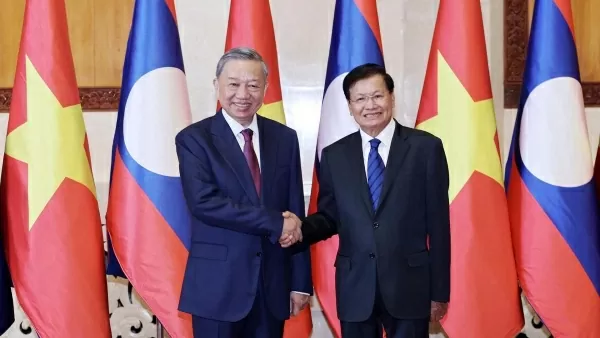 Chủ tịch nước Tô Lâm hội đàm với Tổng Bí thư, Chủ tịch nước Lào Thongloun Sisoulith