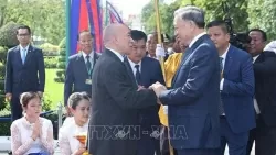 Quốc vương Campuchia chủ trì lễ đón chính thức Chủ tịch nước Tô Lâm