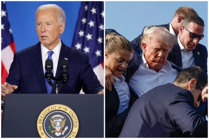 Tổng thống Mỹ Joe Biden lên án vụ nổ súng làm ông Trump bị thương. (Nguồn: Getty)