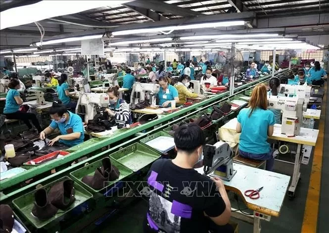 At an apparel factory in Ho Chi Minh City.