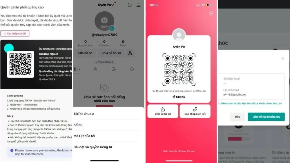 Hướng dẫn cách liên kết TikTok Shop với nhiều tài khoản cá nhân