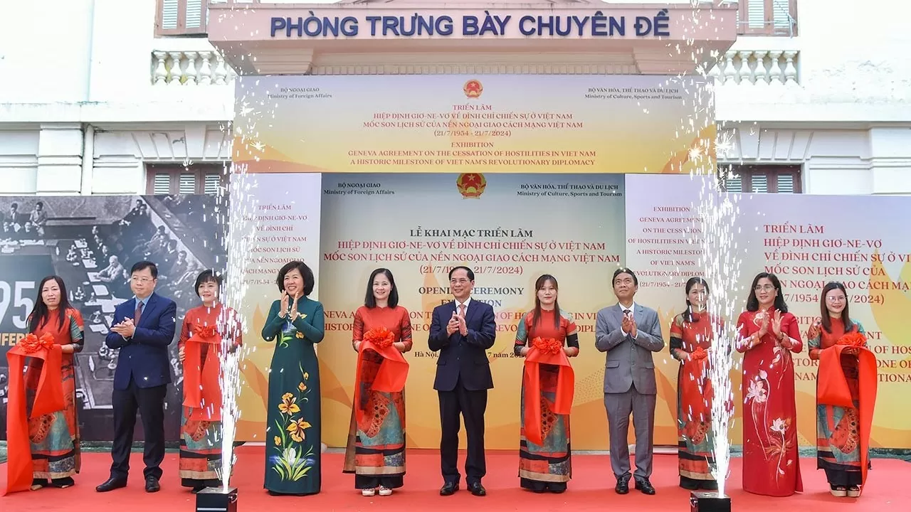 Khai mạc Triển lãm ‘Hiệp định Geneva về đình chỉ chiến sự ở Việt Nam-Mốc son lịch sử của nền Ngoại giao cách mạng Việt Nam’