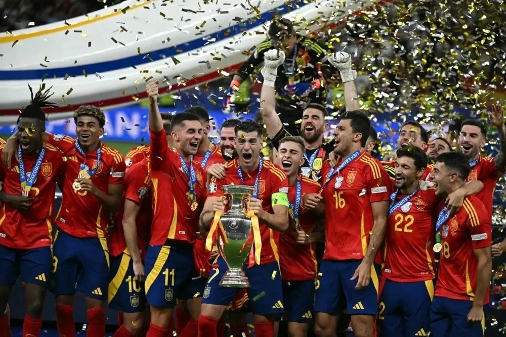 Đội tuyển Tây Ban Nha lần thứ 4 vô địch EURO 2024. (Nguồn: AFP) Đội tuyển Tây Ban Nha lần thứ 4 vô địch EURO 2024. (Nguồn: AFP)