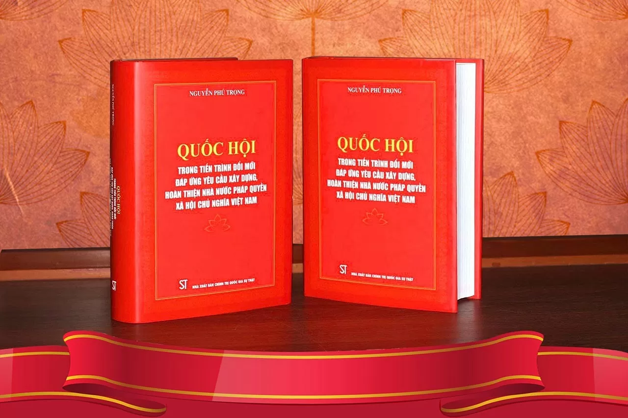 Lễ ra mắt cuốn sách Quốc hội trong tiến trình đổi mới của đồng chí Tổng Bí thư Nguyễn Phú Trọng Lễ ra mắt cuốn sách Quốc hội trong tiến trình đổi mới của đồng chí Tổng Bí thư Nguyễn Phú Trọng