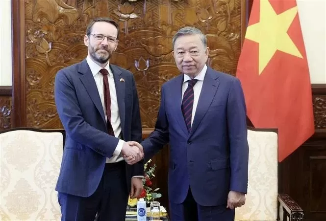 President To Lam recevies Ambassador Iain Frew, highlighting new motives for Vietnam-UK cooperation