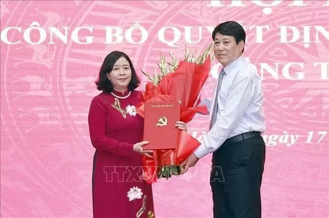 Party Politburo member Bui Thi Minh Hoai appointed Secretary of Hanoi Party Committee