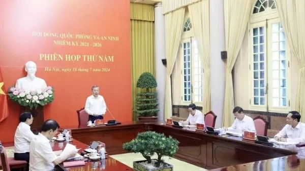 President To Lam chairs 5th session of National Defense-Security Council in Hanoi
