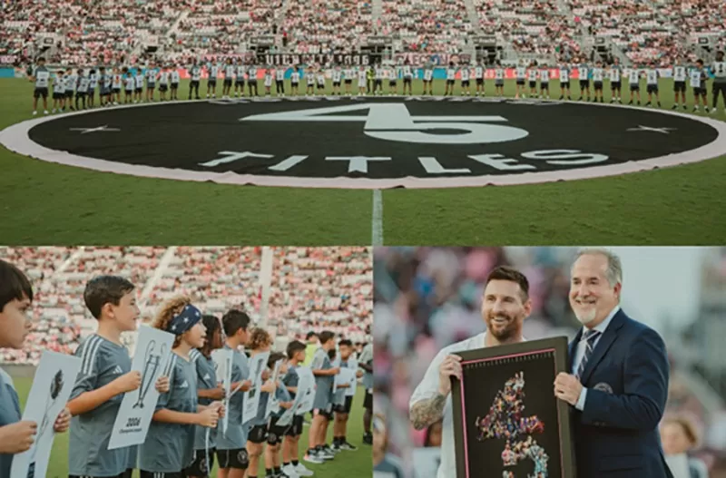 Inter Miami tôn vinh ông hoàng danh hiệu Messi theo cách độc đáo hiếm thấy