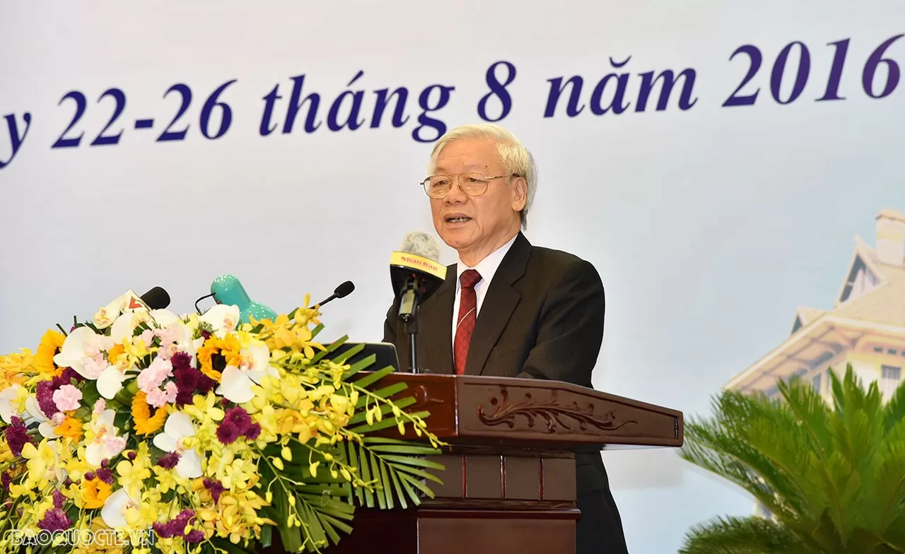 Những hình ảnh của Tổng Bí thư Nguyễn Phú Trọng tại các kỳ Hội nghị Ngoại giao