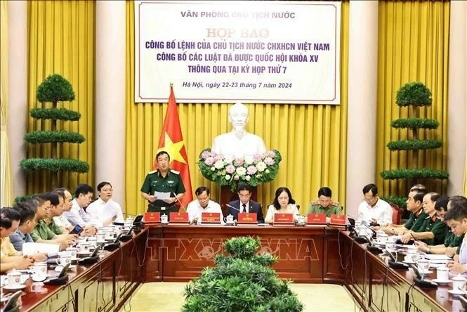 Presidential Office held press conference to make public President's order to announce newly adopted laws