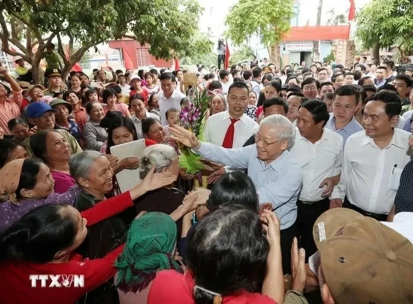 Vietnamese people mourn Party General Secretary Nguyen Phu Trong on social media