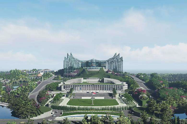 Nusantara, khởi công xây dựng vào tháng 6/2022, là dự án trọng điểm của Indonesia nhằm giải quyết các vấn đề bất cập của Jakarta, bao gồm tắc nghẽn giao thông và sụt lún đất. (Nguồn: CNBC Indonesia)