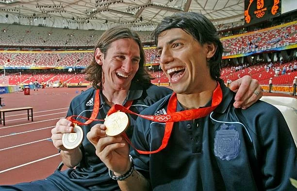 Messi và Aguero từng giành HCV Olympic Bắc Kinh 2008.
