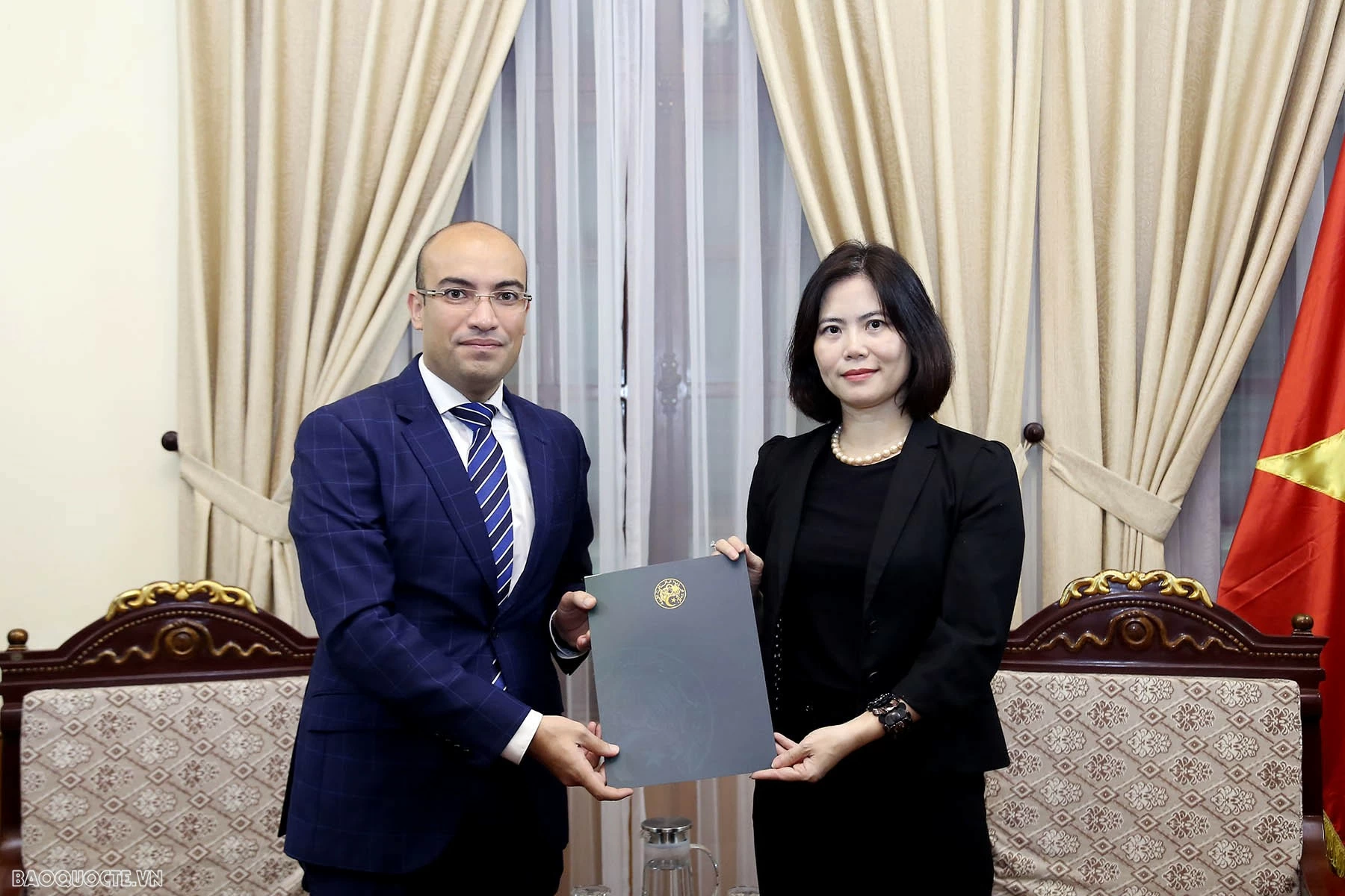Tiếp nhận bản sao Thư ủy nhiệm bổ nhiệm Đại sứ Algérie tại Việt Nam