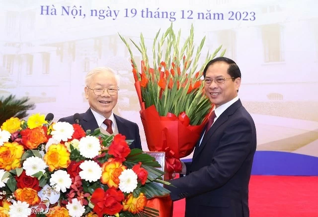 Party General Secretary Nguyen Phu Trong leaves great legacy for Vietnam’s diplomacy: Foreign Minister's interview