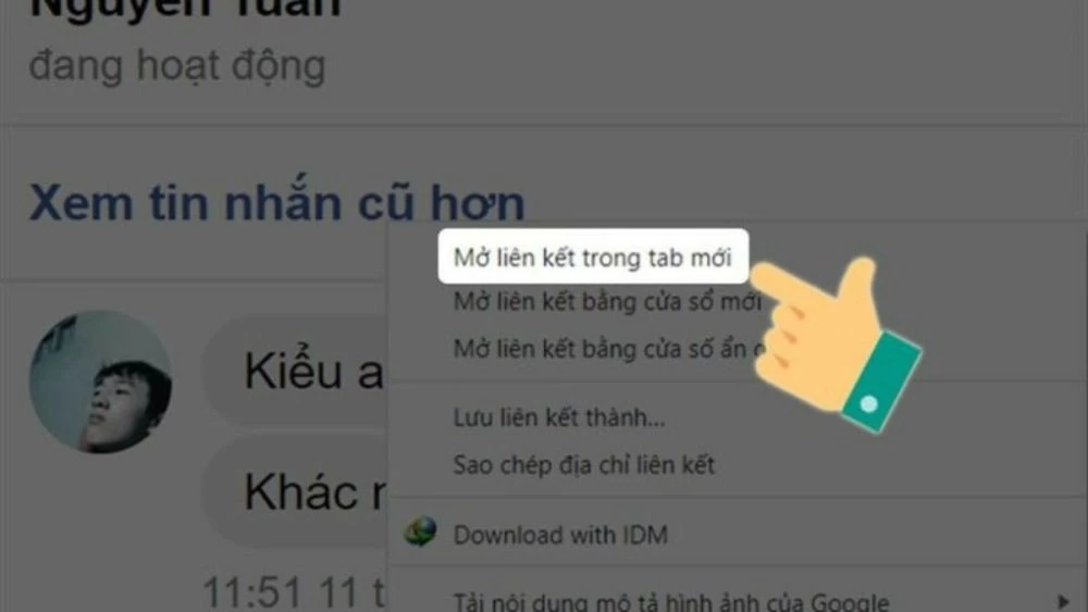 Xem tin nhắn đầu tiên trên Messenger của điện thoại và PC