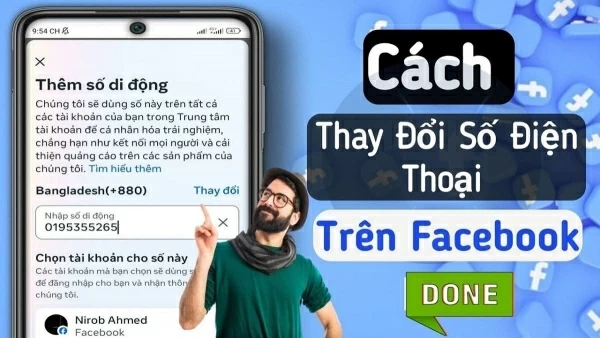 Hướng dẫn cách thêm, thay đổi số điện thoại trên facebook đơn giản