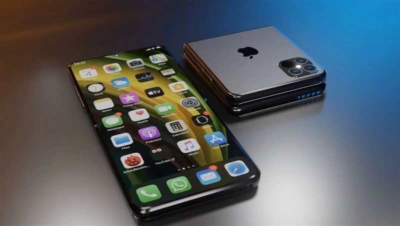 Chiếc iPhone màn hình gập đầu tiên của Apple sẽ có thiết kế vỏ sò tương tự Samsung Galaxy Z Flip