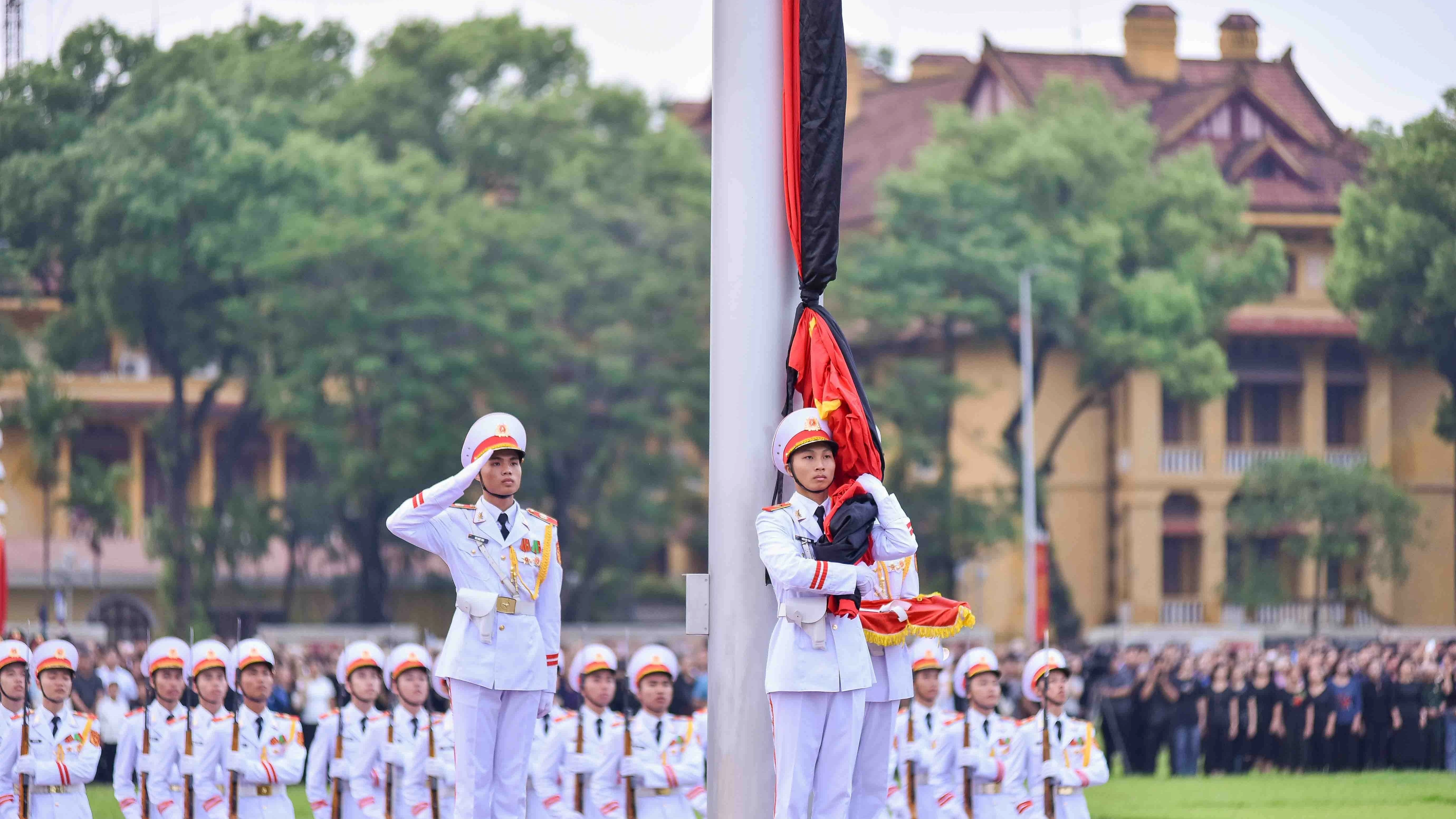 Lễ thượng cờ rủ Quốc tang Tổng Bí thư Nguyễn Phú Trọng