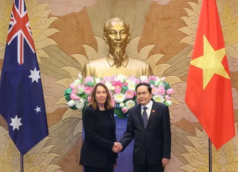 NA Chairman Tran Thanh Man receives President of Australian Senate Sue Lines