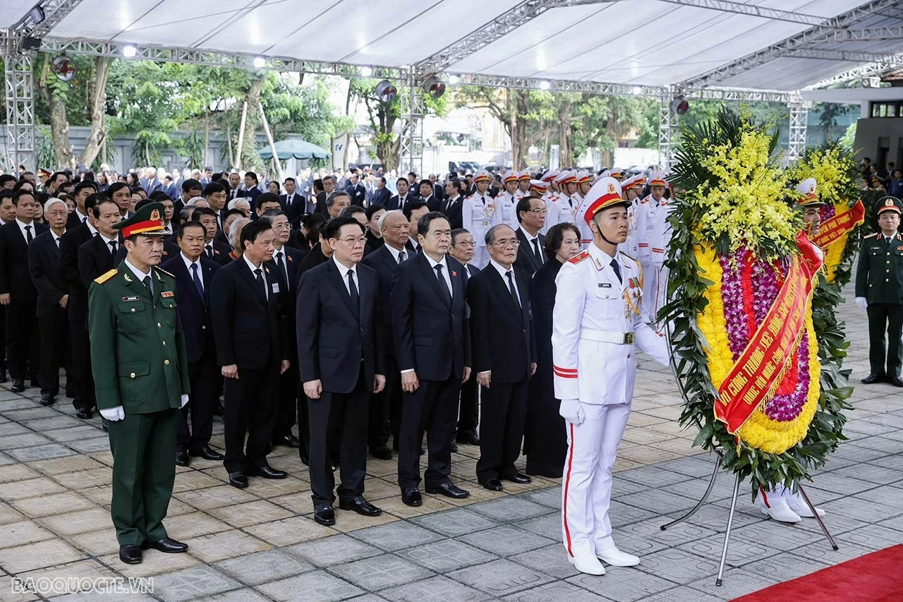 Trực tiếp: Toàn cảnh Lễ viếng Tổng Bí thư Nguyễn Phú Trọng sáng ngày 25/7