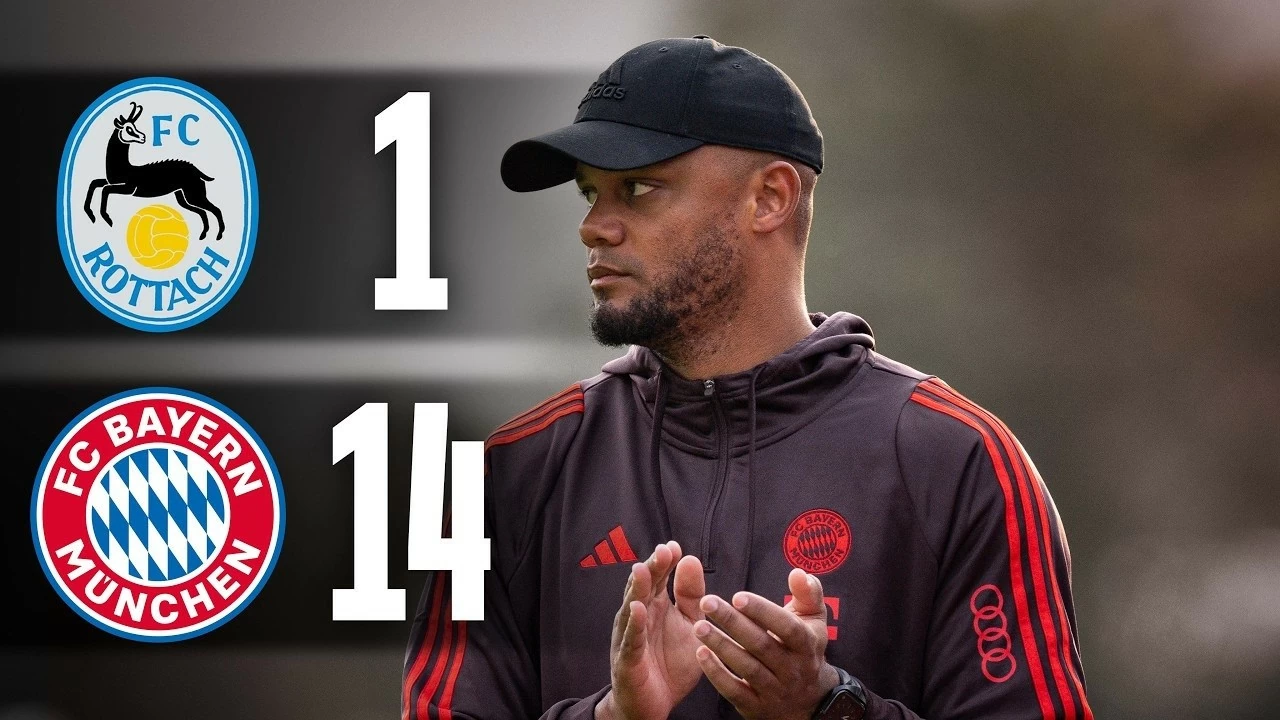 HLV Kompany ra mắt, Bayern Munich thắng giao hữu 14-1 Rottach Egern HLV Kompany ra mắt, Bayern Munich thắng giao hữu 14-1 Rottach Egern