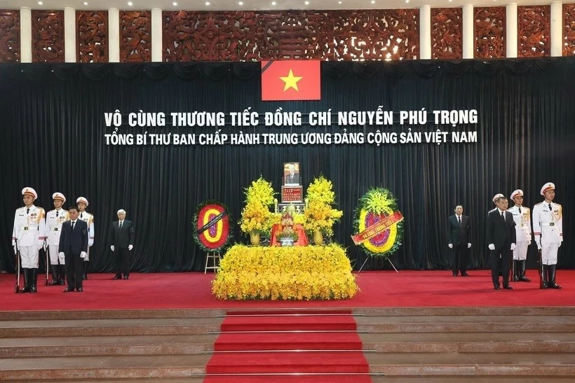 International friends pay last respects to Party General Secretary Nguyen Phu Trong