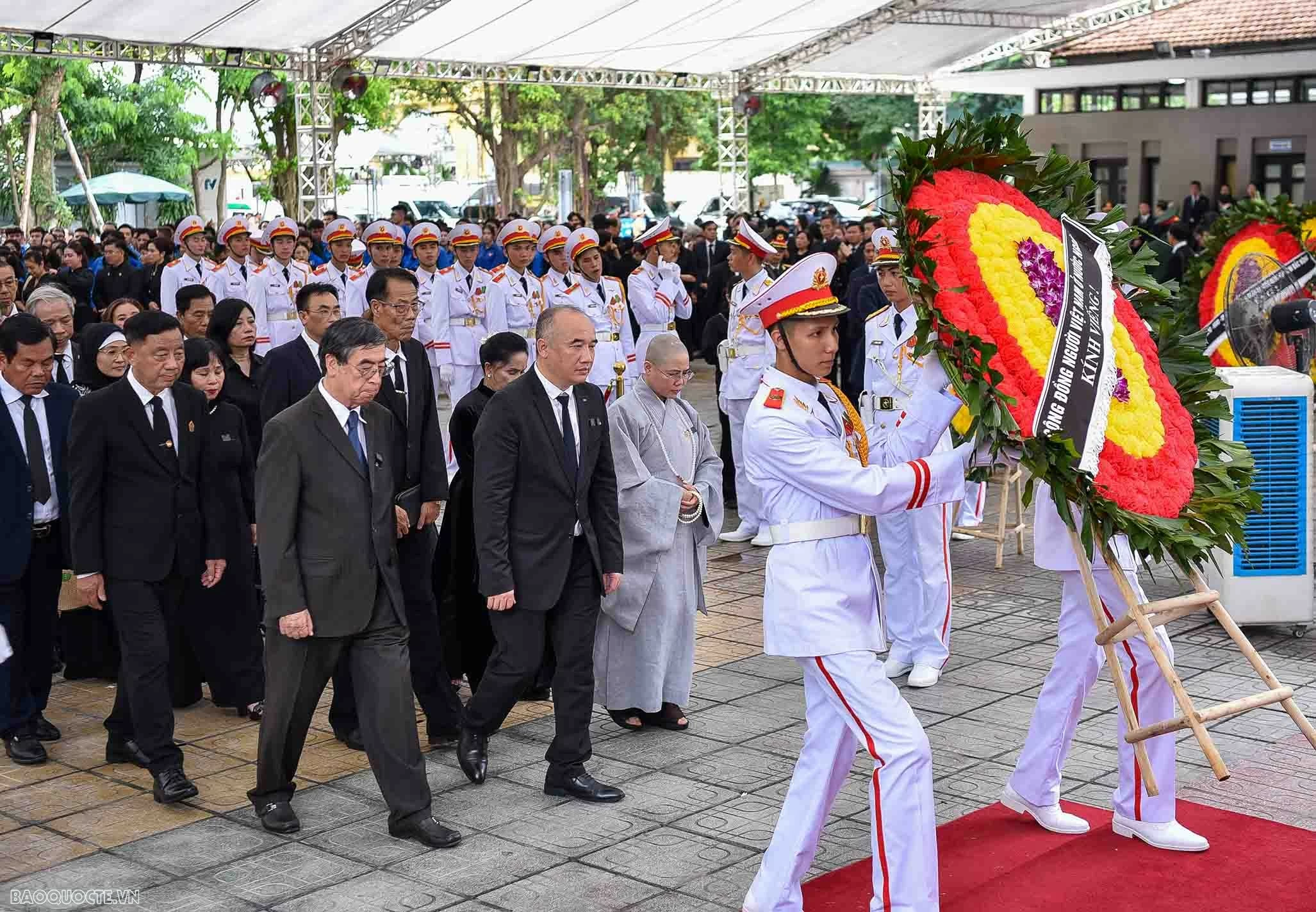 Bạn bè quốc tế tiễn biệt Tổng Bí thư Nguyễn Phú Trọng