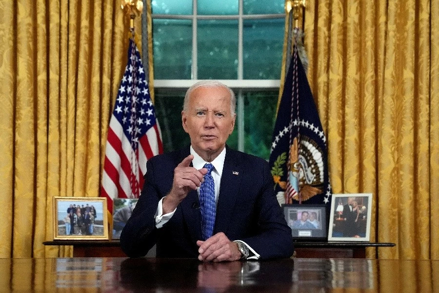 Tổng thống Mỹ Joe Biden có bài phát biểu quan trọng: Chia sẻ về quyết định rút lui, khen bà Harris hết lời