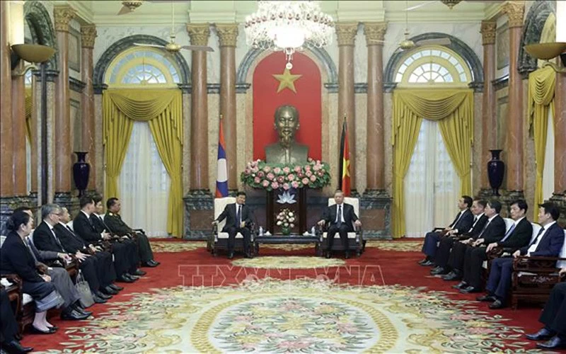 Chủ tịch nước Tô Lâm tiếp Tổng Bí thư, Chủ tịch nước Lào Thongloun Sisoulith