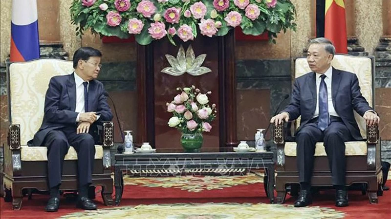 Tổng Bí thư Nguyễn Phú Trọng luôn chăm lo và vun đắp cho quan hệ đoàn kết đặc biệt, hợp tác toàn diện Việt Nam-Lào