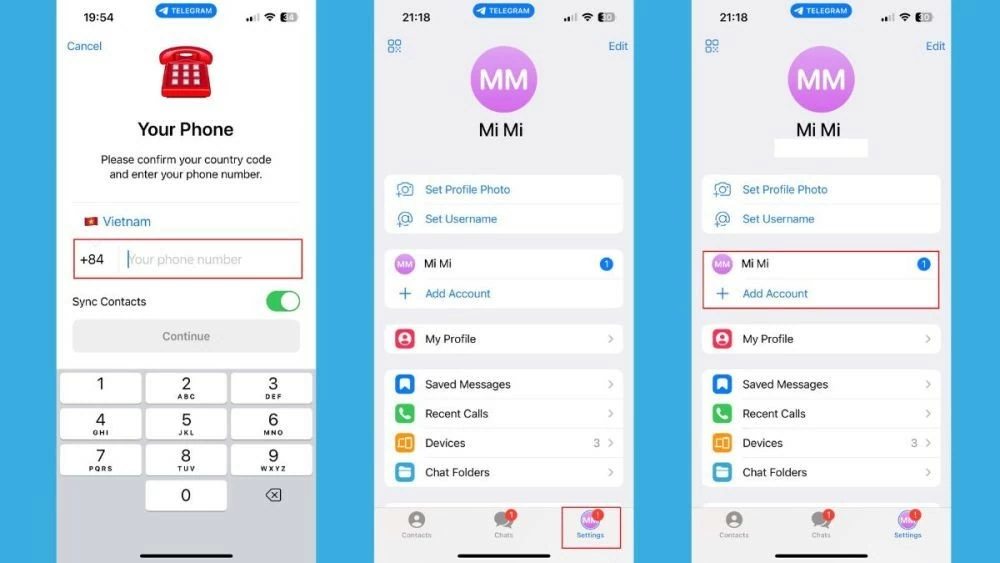 Hướng dẫn cách đăng nhập nhiều tài khoản Telegram trên điện thoại, PC Hướng dẫn cách đăng nhập nhiều tài khoản Telegram trên điện thoại, PC