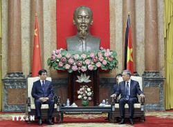 Chủ tịch nước Tô Lâm tiếp đoàn đại biểu Đảng, Nhà nước Trung Quốc dự Lễ Quốc tang Tổng Bí thư Nguyễn Phú Trọng