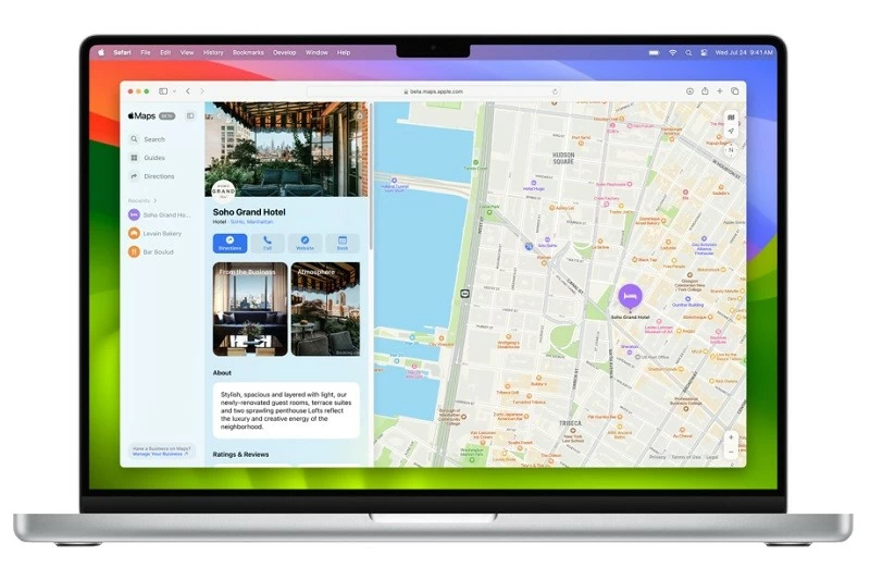 Người dùng có thể truy cập Apple Maps tại địa chỉ beta.maps.apple.com