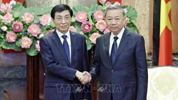 President To Lam hosts Chinese Envoy Wang Huning