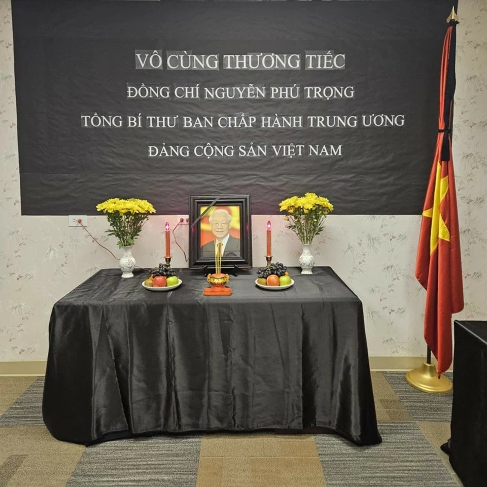 Tổng Lãnh sự quán Việt Nam tại San Francisco, Hoa Kỳ tổ chức lễ viếng Tổng Bí thư Nguyễn Phú Trọng