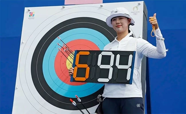Nữ cung thủ Hàn Quốc Lim Sihyeon xác lập kỷ lục Olympic và thế giới mới