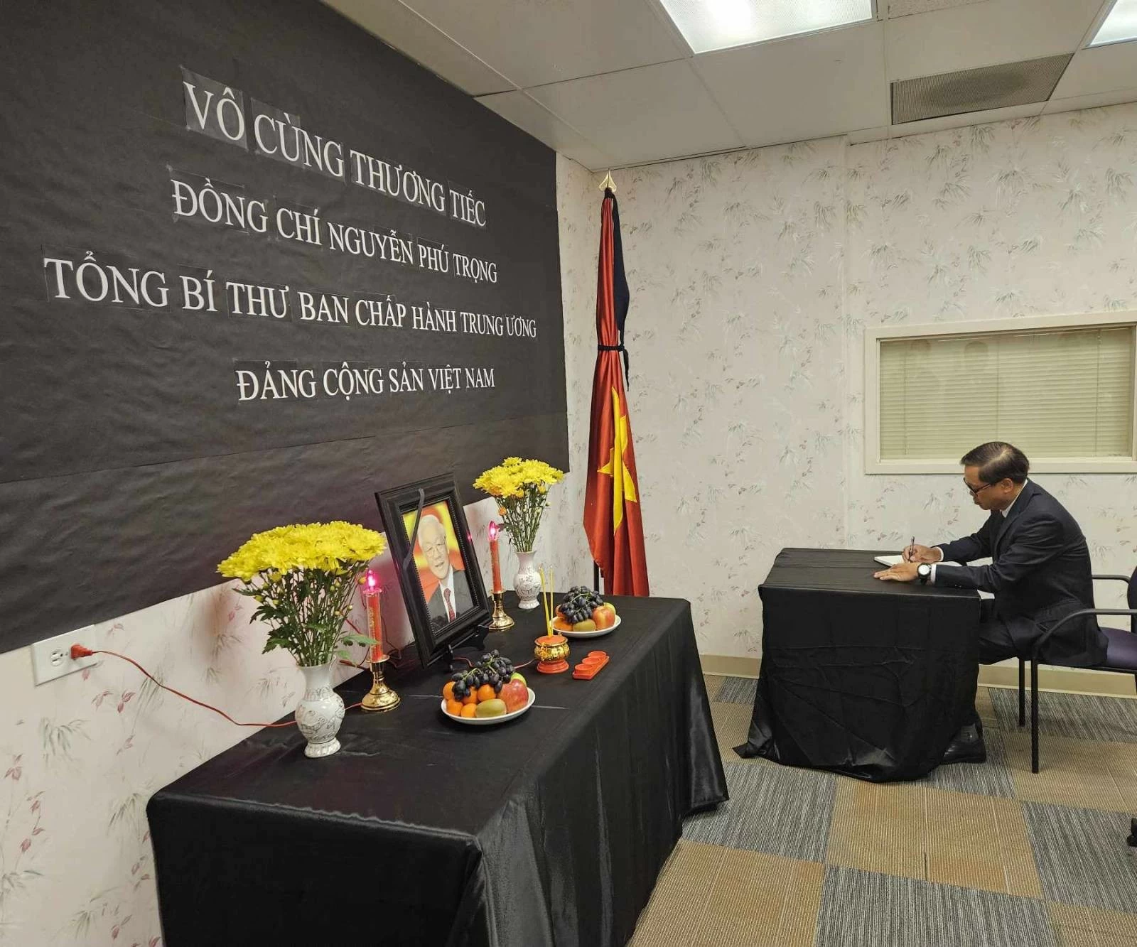 Tổng Lãnh sự quán Việt Nam tại San Francisco, Hoa Kỳ tổ chức lễ viếng Tổng Bí thư Nguyễn Phú Trọng