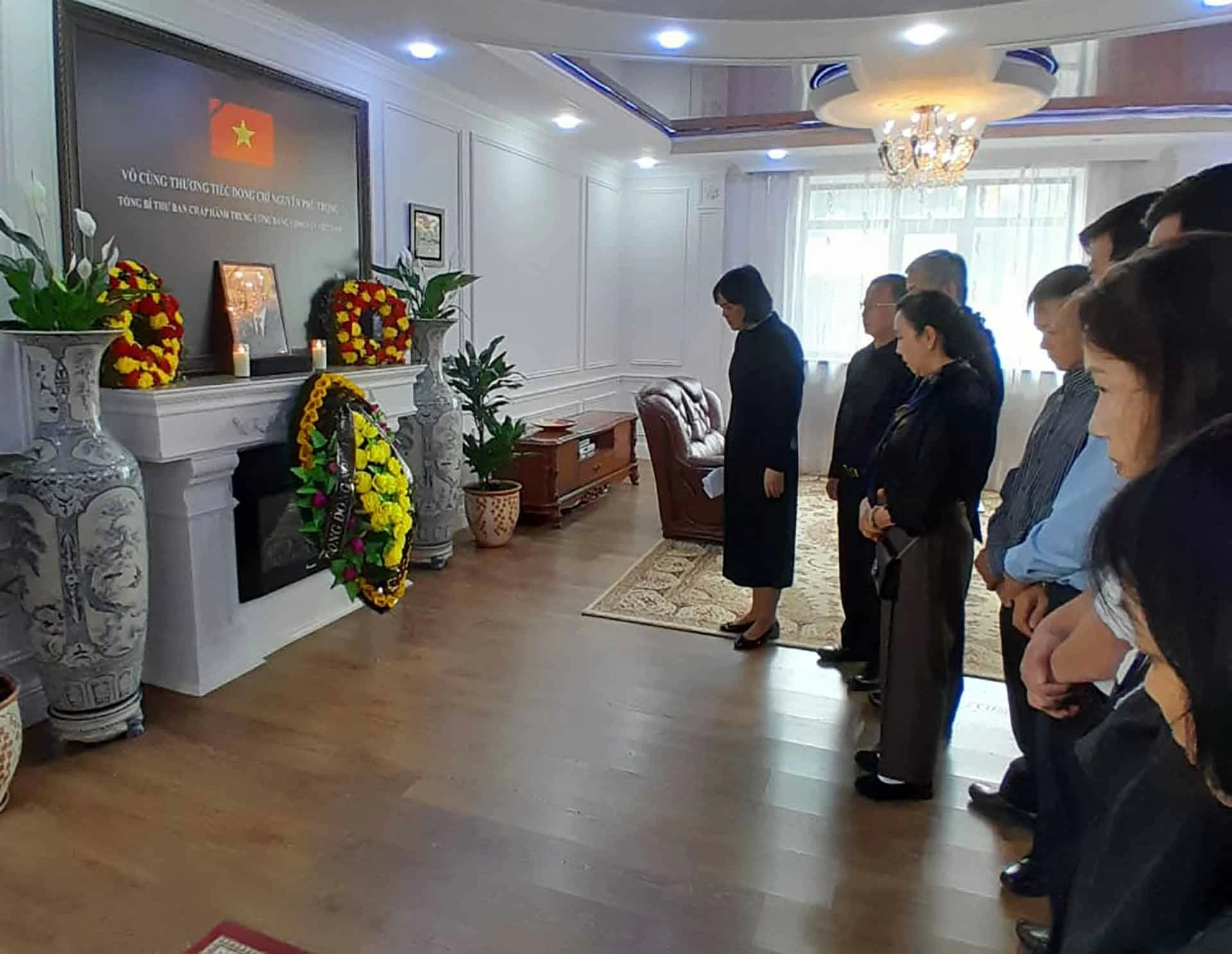 Đại sứ quán Việt Nam tại Kazakhstan tổ chức lễ viếng Tổng Bí thư Nguyễn Phú Trọng