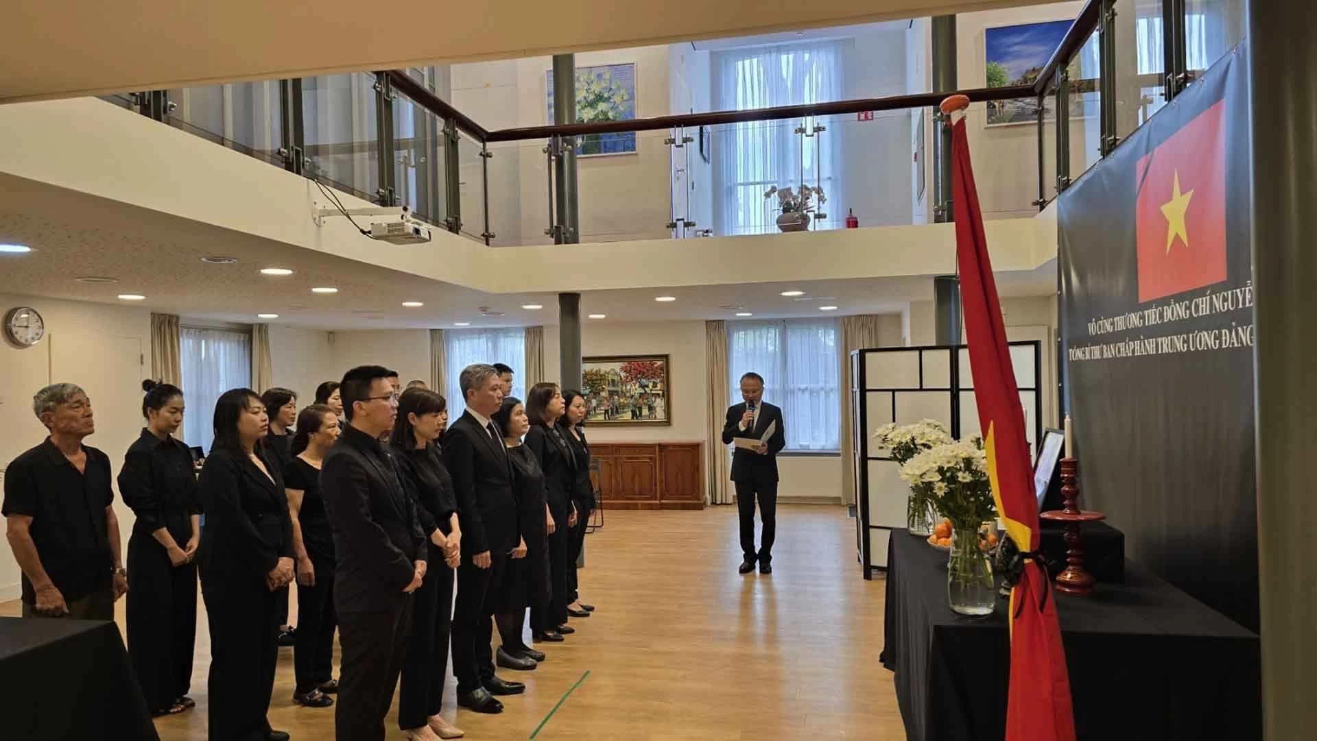 Đại sứ quán Việt Nam tại Hà Lan mở sổ tang và tổ chức lễ viếng Tổng Bí thư Nguyễn Phú Trọng