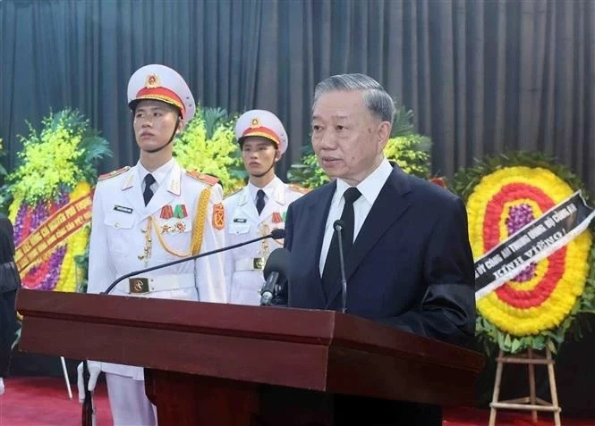 Eulogy delivered at memorial service for Party General Secretary Nguyen Phu Trong